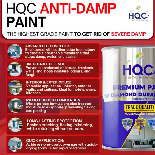 HQC Anti Damp Paint 5L White 2