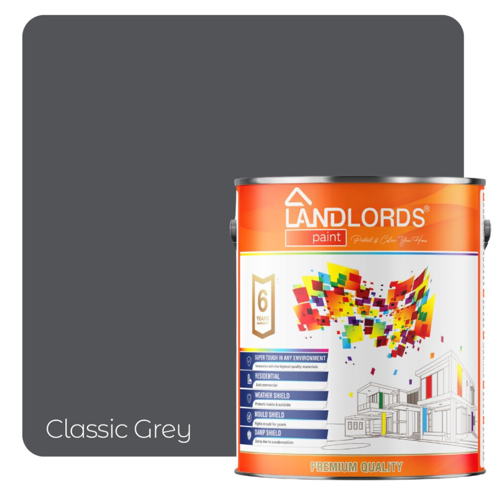Landlords Weather Shield Equinox Smooth Masonry Paint | 2.5L In 30+ Colours | Storm Proof, Scrub Resistance | Weatherproof Technology Designed With 5055945352061