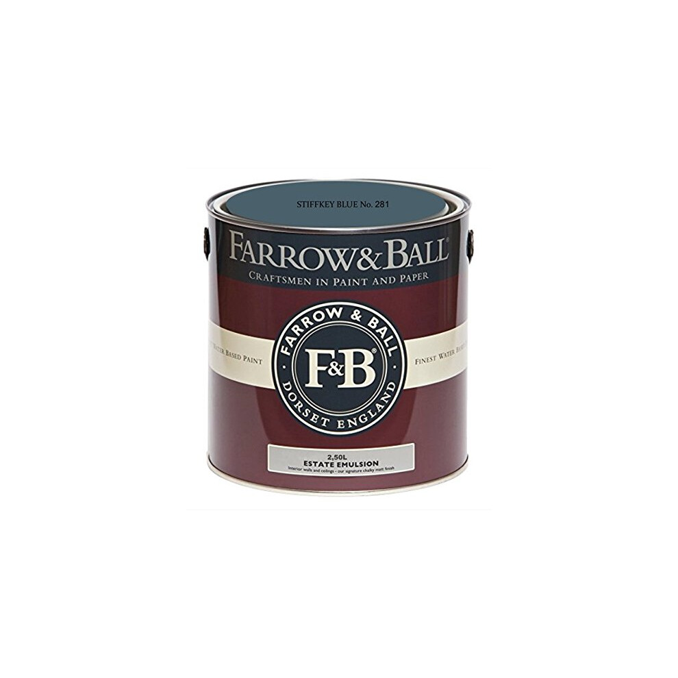 Farrow & Ball Estate Emulsion 281 Stiffkey Blue 2.5L 5029496888126