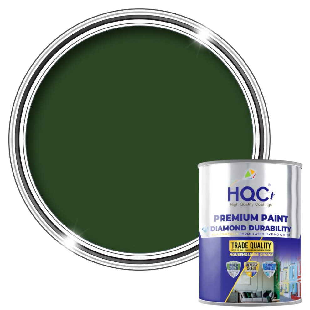 Hqc Weather Shield Racing Smooth Masonry Paint | 1L In 30+ Colours | Storm Proof, Scrub Resistance | Weatherproof Technology Designed With Green