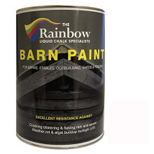 Rainbow Chalk Markers Garden Wood Paint - 5L White | Matte Water-Based Shed, Barn, Exterior Wall & Wooden Building Paint | Durable Acrylic Coating
