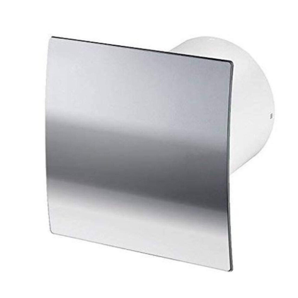 Manrose DECO100TC 4" 100mm Run On Timer Chrome Extractor Bathroom Shower Fan (Chrome Timer 1-20min)