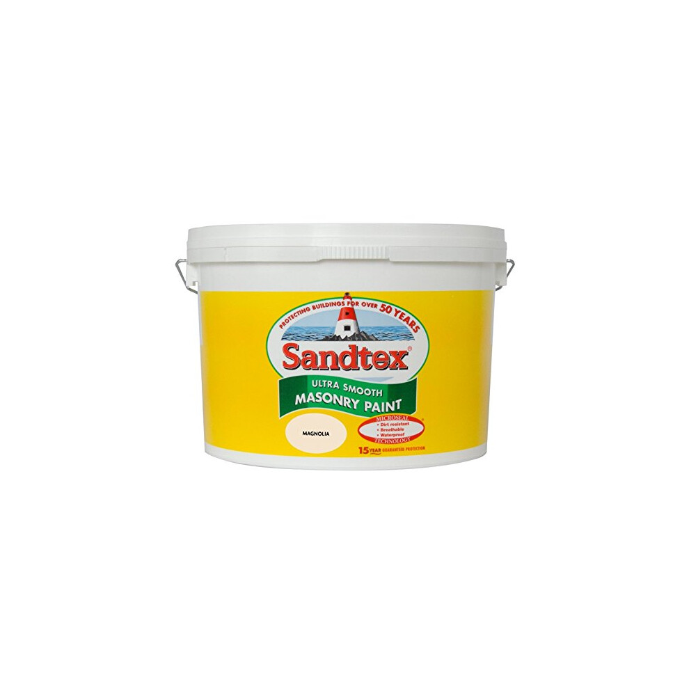 PAINTING Sandtex Smooth Masonry 10L Magnolia