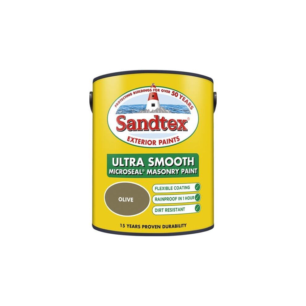 Sandtex Smooth Masonry 5L Olive