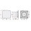 Prostko LTD Bathroom Extractor Fan 100mm with Timer and Humidity Sensor Silver Chrome Panel 2
