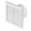 White Bathroom Extractor Fan - 100mm / 4" - Air Vent Grille Kitchen Ventilator. 1