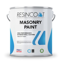 Resincoat - Dark Grey Masonry Paint, 5Kg, Matte Finish, Weather-Resistant, Solvent-Free, Covers Cracks, 35-50m? Coverage per 5kg, Acrylic Paint,