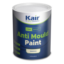 Kair Anti Mould Paint 1L Magnolia Matt Finish - 10m? - 12m? Coverage - Mould Resistant for 5 Years
