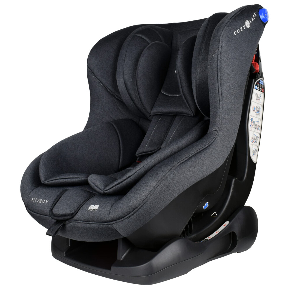 Cozy N Safe Fitzroy Group 0+1 Car Seat 0-18Kg, Birth - 4 Years, 5 Point Harness, 4 Position Recline, Rear Facing From Birth To 13Kg/ Forward Facing