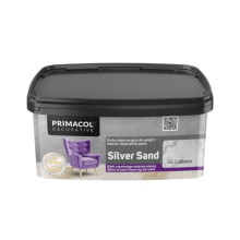 TRANS - PAL Primacol Silver Sand Textured Interior Feature Wall Paint, 1L, Decorative. Decobase of your Choice (S6 LISBONA)