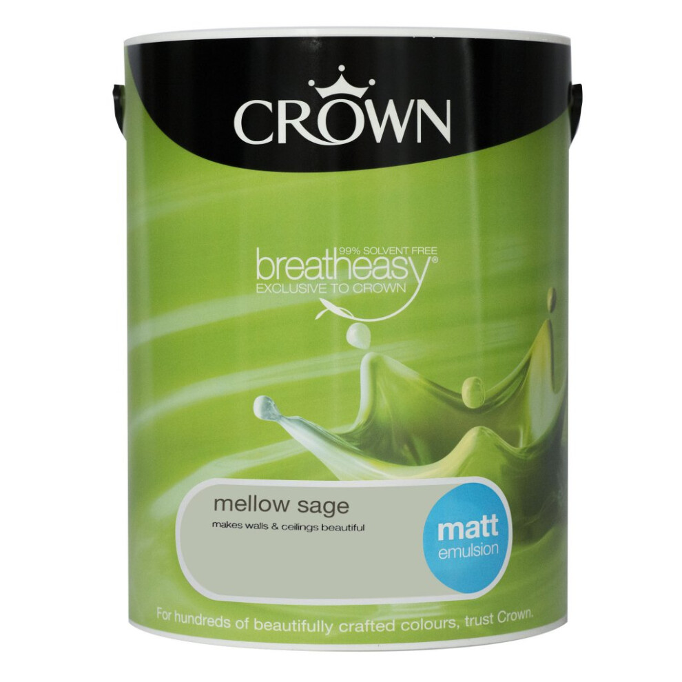 Crowntrade Green Crown Trade Mellow Sage 5L Matt Emulsion