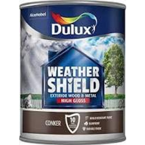 Dulux Dulux Weathershield Conker - Exterior Gloss Paint - 750ml