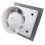 AirTech-UK Bathroom Extractor Fan 100 mm / 4" Brushed Chrome Finish Front Panel - Humidity Sensor 2
