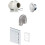 4" Inline Bathroom Extractor Timer Fan Kit 1