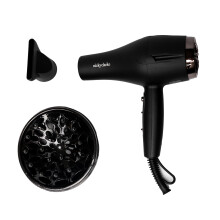 Nicky Clarke 1300W Infrared Pro Hair Dryer with Diffuser - Lightweight with Infrared and Ionic Technology - Three Heat and Two Speed Settings - 3M