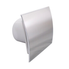 AirTech-UK Bathroom Extractor Fan with Timer 100mm / 4" Shower Kitchen Ventilator Smooth Chrome Finish
