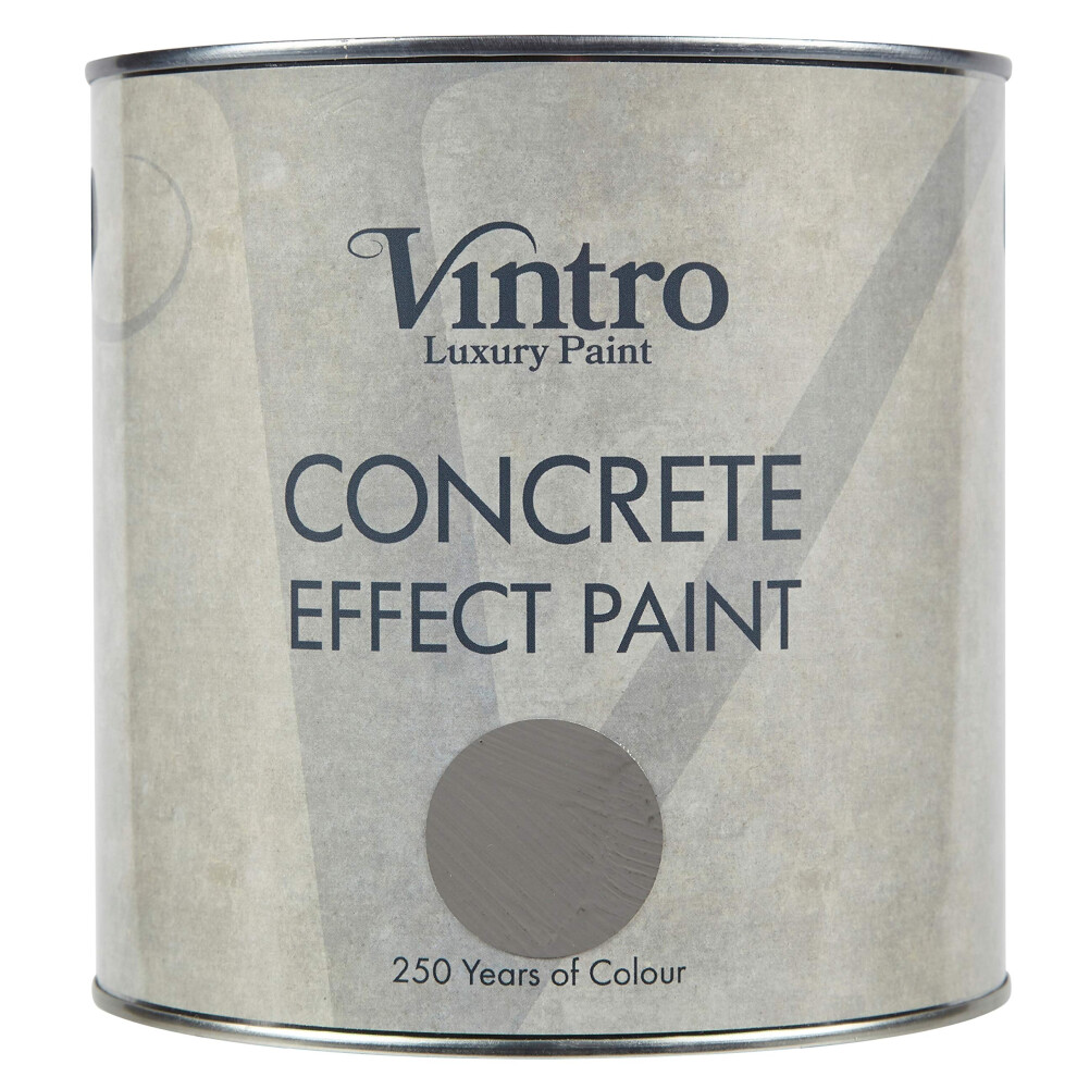 Vintro Paint Flint Concrete Effect Paint 2.5L - Grey - Image 3