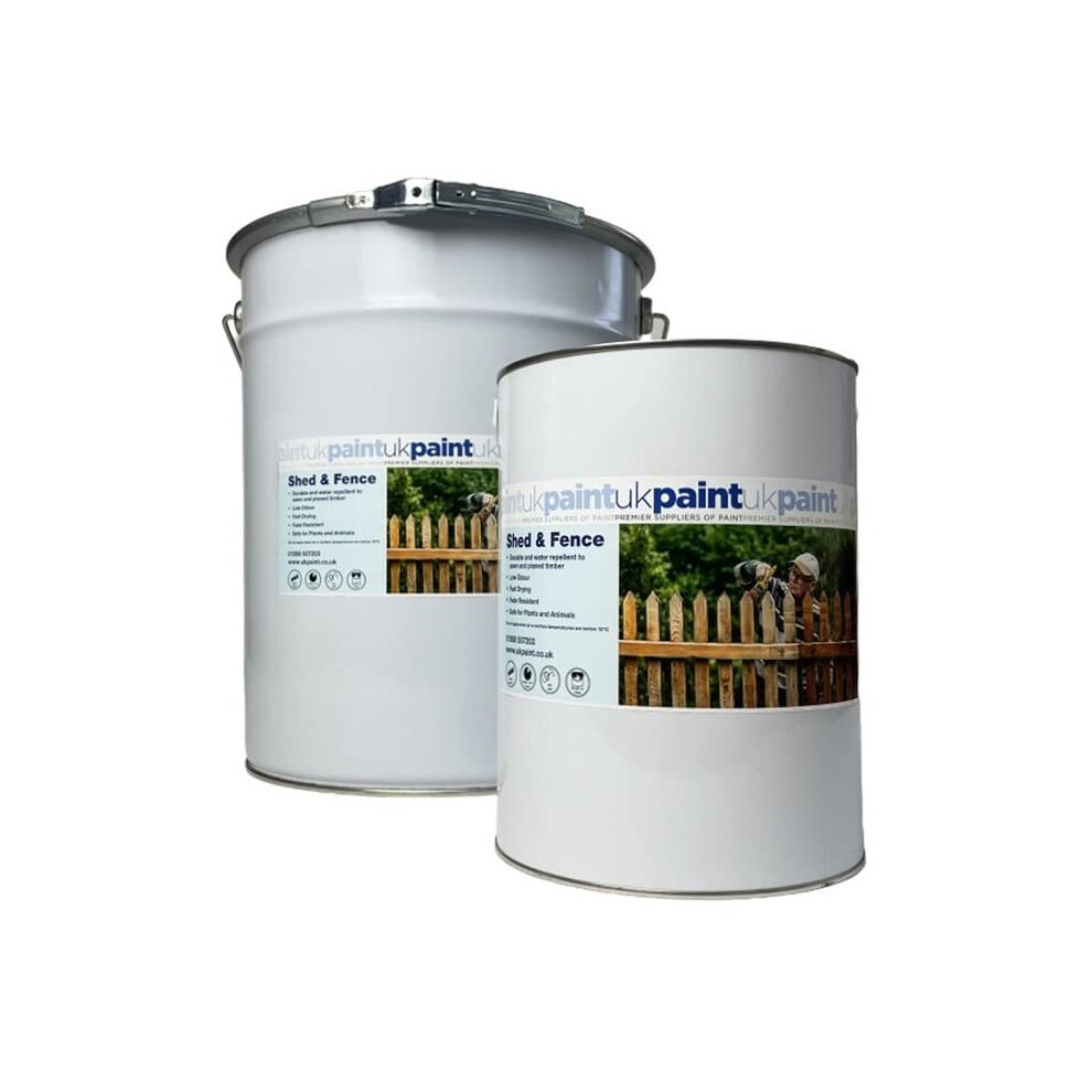 Uk Paint Water Based Shed And Fence Paint - Dark Green - 20 Litre