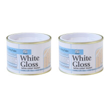 PEBBLE HUG 180 ml White Gloss Paint - 151 Coatings Non-Drip, Hard Drying, Easy To Use (Pack of 2) for Interior, Exterior, Wood, Metal Paint Work