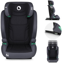Lionelo IGO i-Size Child Car Seat for Kids 100-150cm with ISOFIX & Belt Easy Installation Latest R129 Standard 11-Level Adjustable headrest Reclinable