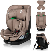 LIONELO Lavender I-Size Car Seat 76-150cm with ISOFIX & Top Tether Installation Enhanced Safety with Steel Reinforced Frame, Adjustable Headrest,