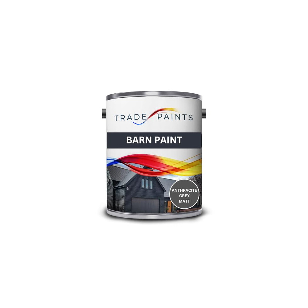 Barn Paint - Anthracite Grey Ral 7016 Matt Finish - 5 Litre? 7435446753730