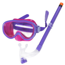 (für Lila) Schnorchelset Antibeschlag-Schnorchelmasken Brille mit Atemschlauch für Jungen Mädchen