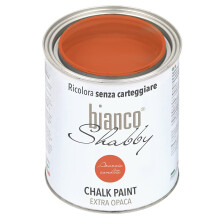 bianco Shabby? Arancio Candito (Candied Orange) Water-Based Chalk Paint for All Surfaces ? Extra Matt Finish (1 Litre)