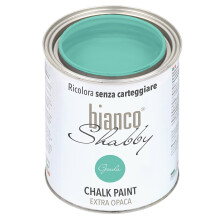 bianco Shabby? Giada (Jade) Water-Based Chalk Paint for All Surfaces ? Extra Matt Finish (1 Litre)