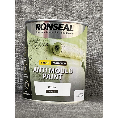 Ronseal Ronseal Problem Wall Paints White Matt Anti-Mould Paint 750ml