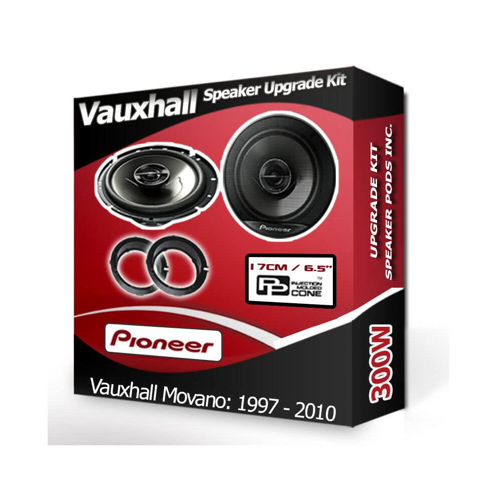 Movano Speaker Upgrade Front Door Pioneer Car Speakers 6.5" 17Cm + Pods 300W 8670942153779