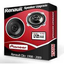 Clio Speaker upgrade Rear Door Pioneer car speakers 5.25" 13cm 250W
