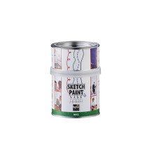 MagPaint - SketchPaint, Gloss White - Whiteboard Paint - Water-Based VOC Free Paint - Suitable for Workplaces, Offices, Classrooms and Children's