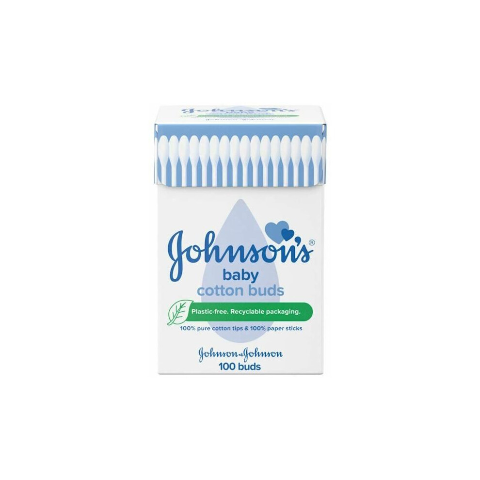 3 x Johnson's Baby Cotton Buds 100 Buds