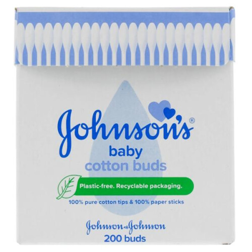 Johnson's Baby 3 x Johnson's Baby Cotton Buds 200 Buds