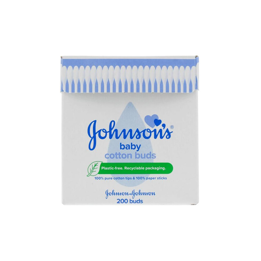 3 x Johnson's Baby Cotton Buds 200 Buds