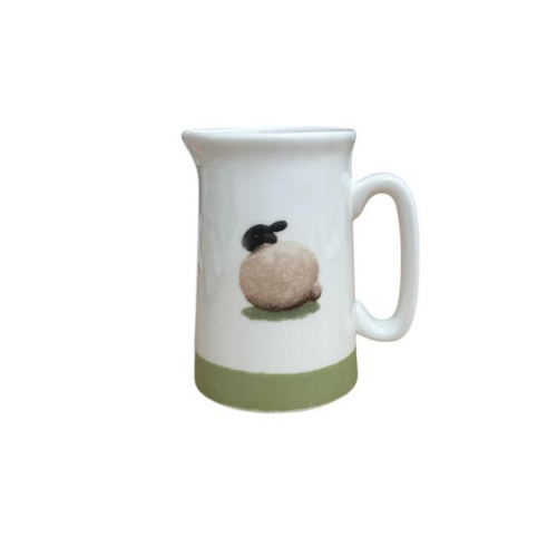 Lovely Sheep And Daisy Flowers Small Pitcher Table Water Jug 2