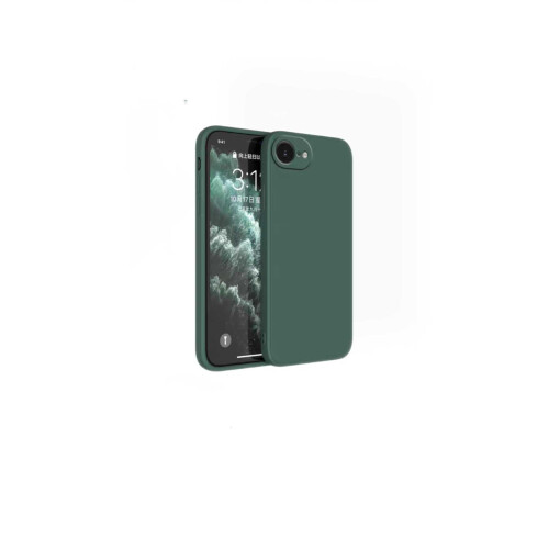 (Green) Premium Sleek Liquid Silicone Case for iPhone 16E