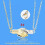 2 Pcs Magnet Hand In Hand Necklace 14
