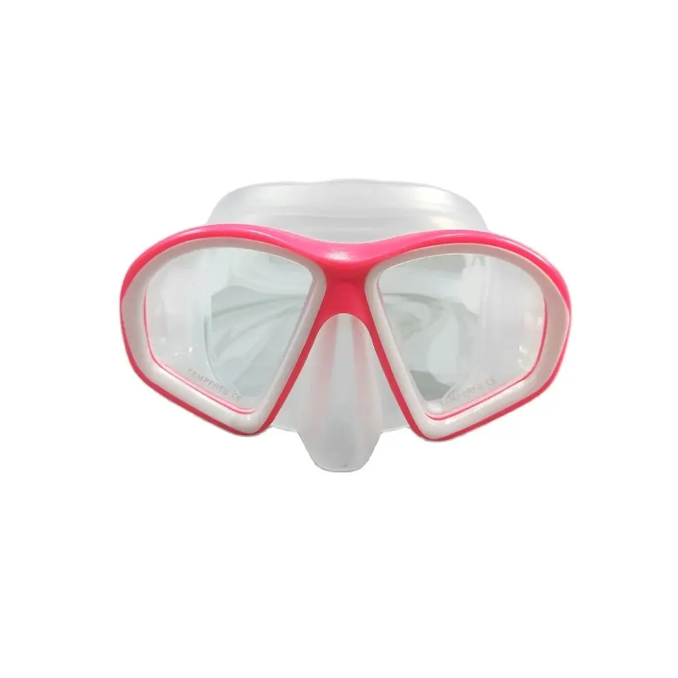 (166 rose rouge) Masque de plongée pour enfants, lunettes de natation en verre trempé étanche
