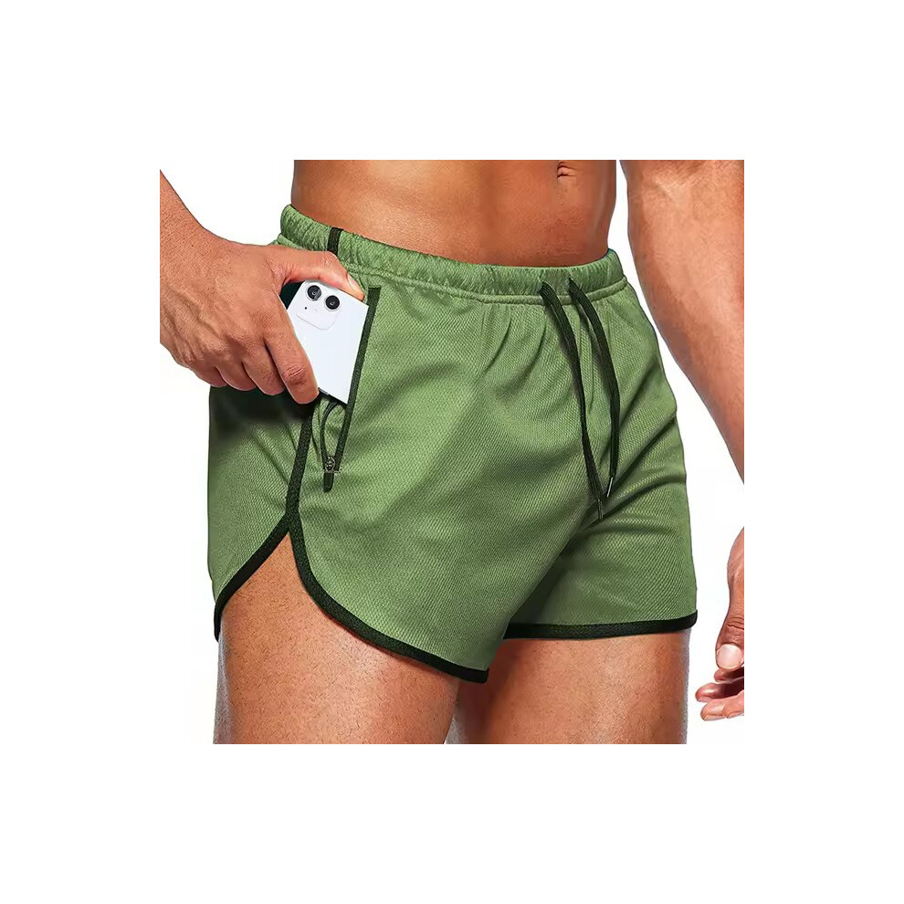 (Vert armée-L (60-70 kg)) Short de bain homme été séchage rapide maillots de bain caleçons pantalon