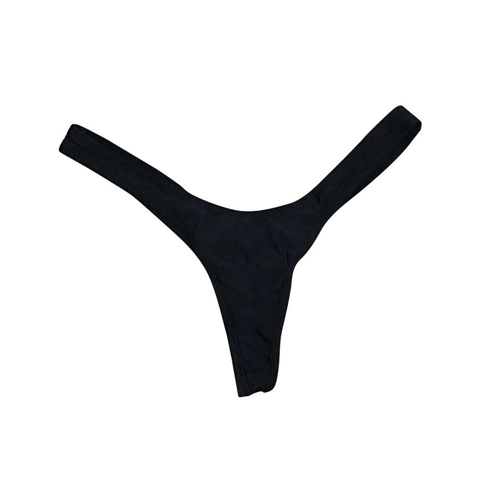 (noir-M) short de bain femme maillots de bain short femme maillots de bain Sexy solide plage bas string