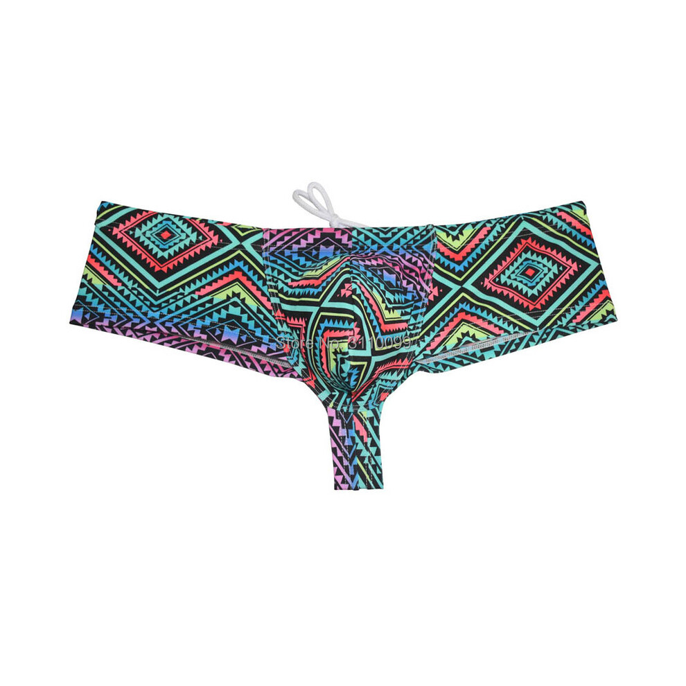 (Dentelé-M) NOUVEAU Boxer de bain pour homme avec poche rehaussante, slip de bain brésilien