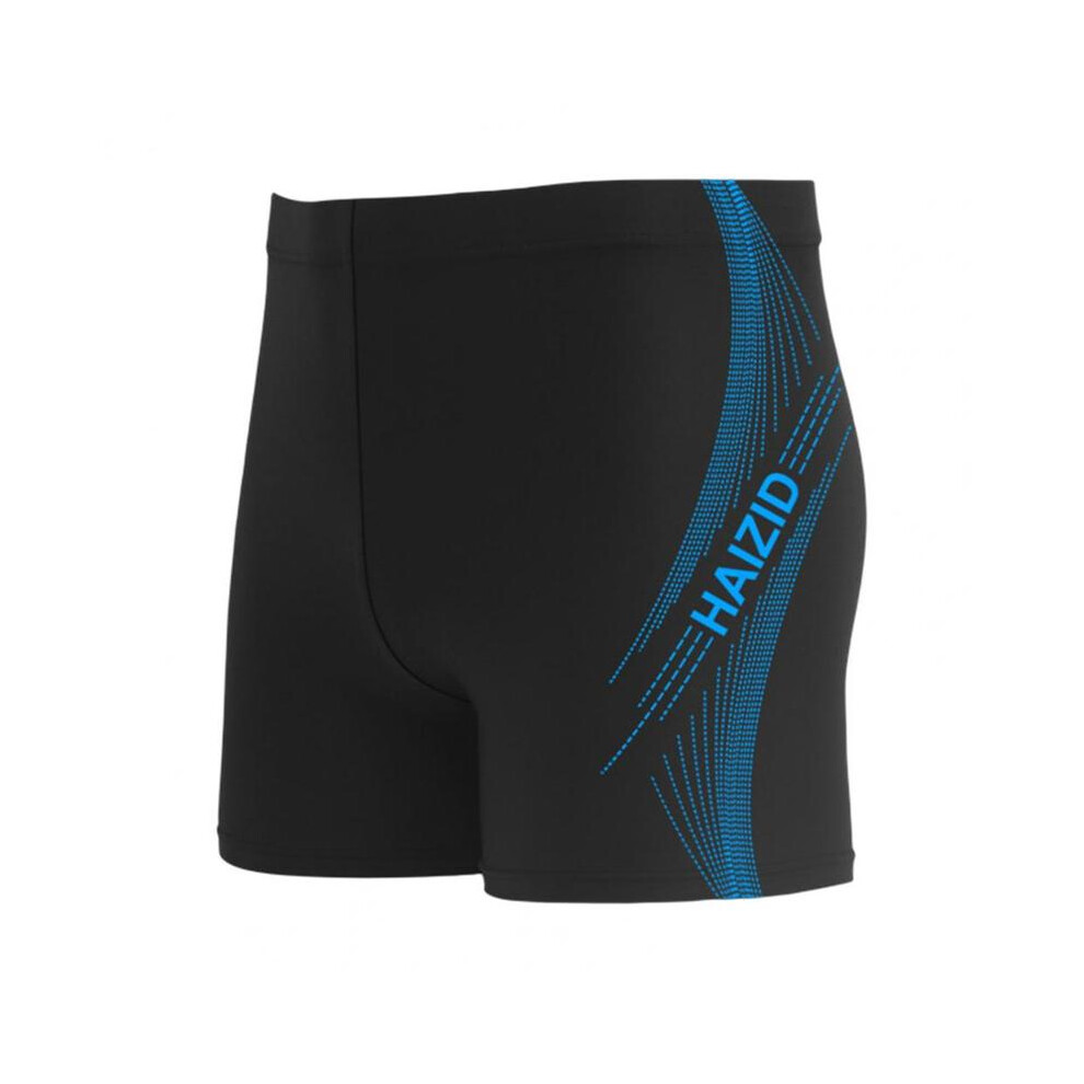 (Bleu lac-XXXL) Short de bain respirant, moulant, séchage rapide, grande taille, maillot de bain pour