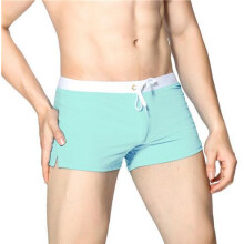 (Bleu clair-M (taille asiatique)) Maillots de bain d'été pour hommes Maillot de bain Maillot de bain
