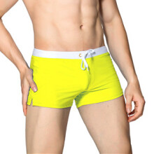 (Jaune-L (taille asiatique)) Maillots de bain d'été pour hommes Maillot de bain Maillot de bain pour