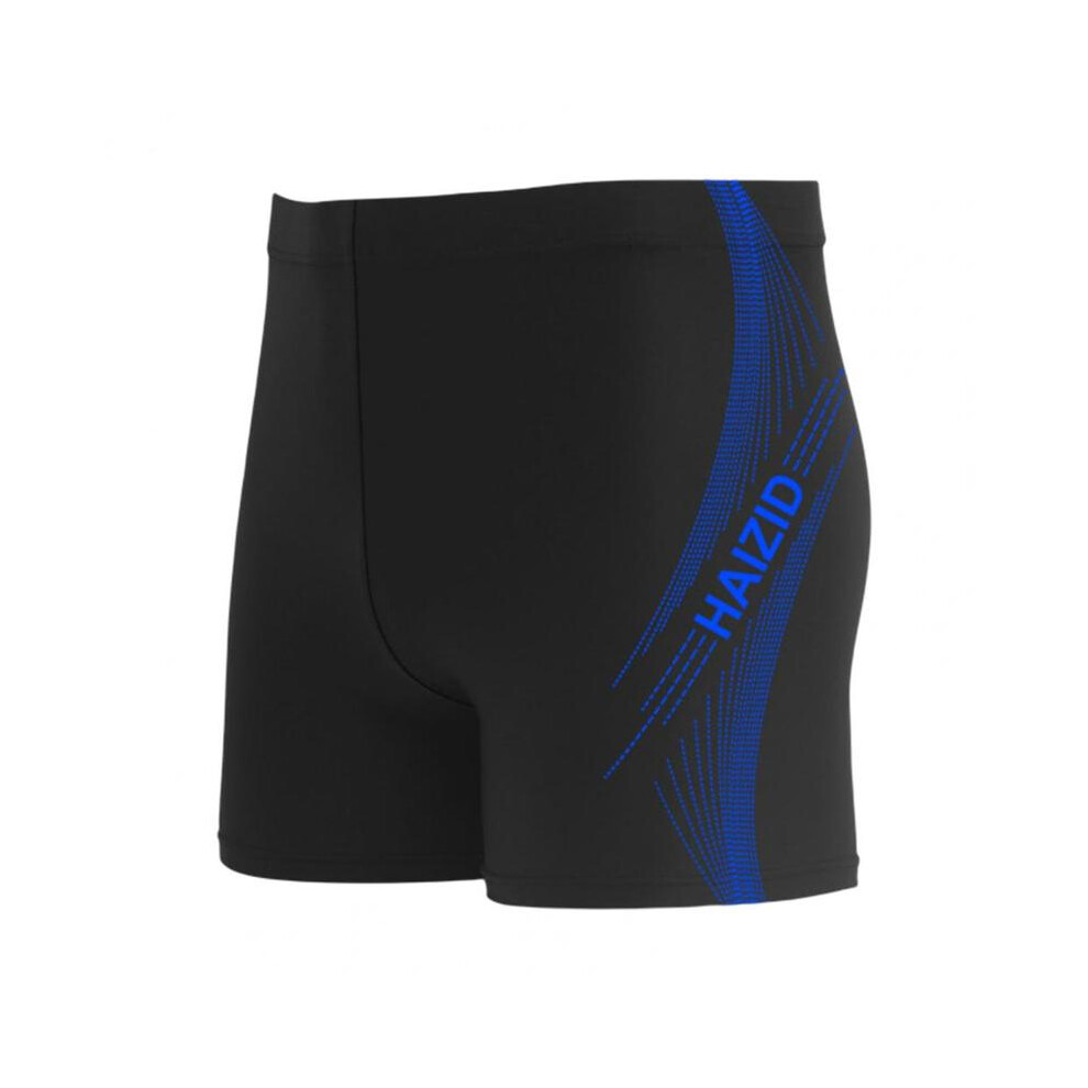 (Bleu roi-4XL) Short de bain respirant, moulant, séchage rapide, grande taille, maillot de bain pour