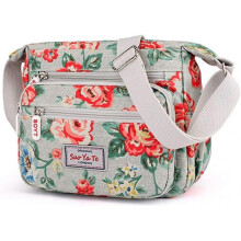 Womens Multi-Pocket Casual Crossbody Handbags Waterproof Shoulder Nylon Bags
