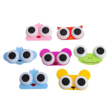 1pcs Sweet Cartoon 3d Big Eyes Contact Lenses Box Case Owl Frog Animal Shape Contact Lens Case