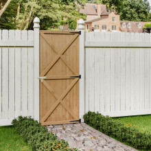 Wooden Garden Gate Side Gate with Latch H 183 cm x W 79 cm